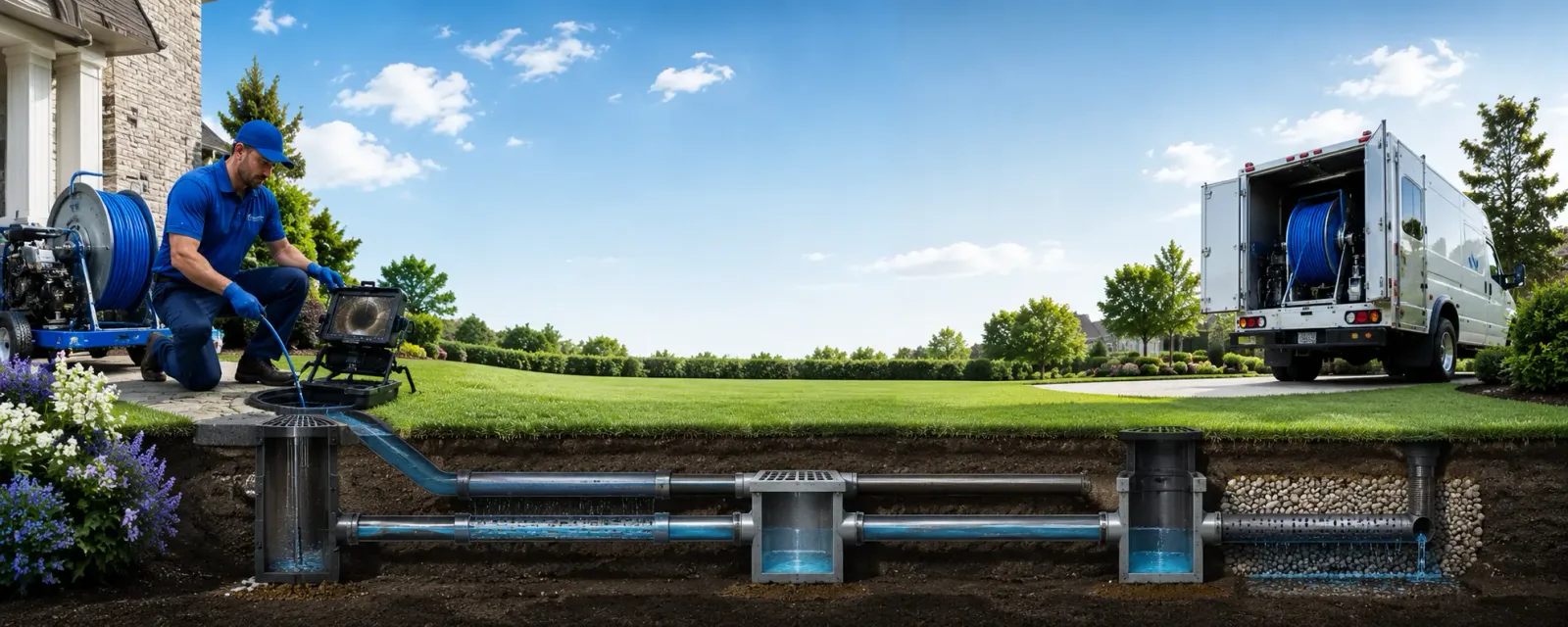 Outdoor drain cleaning information for Warrington, PA